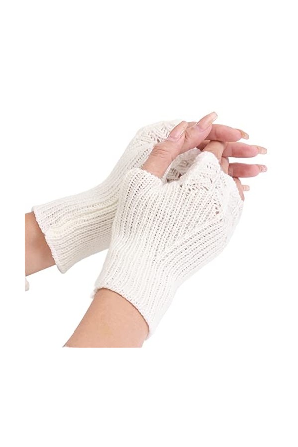 INGVY Gants dhiver pour femmes dété en gaze de protection solaire manches gants femmes minces longues mitaines chauffe-bras