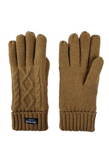 Gants Gloves Moufles Hiver Homme Femme Gants Tricotés pour Femmes, avec Doublure Et Motif en Losange, Adaptés pour Rester Au 