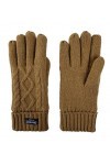 Gants Gloves Moufles Hiver Homme Femme Gants Tricotés pour Femmes, avec Doublure Et Motif en Losange, Adaptés pour Rester Au 
