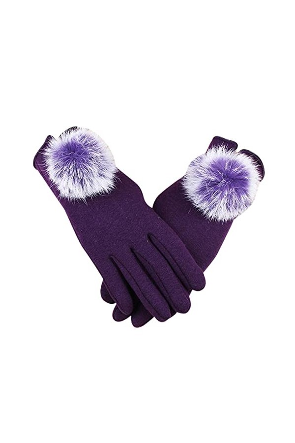 Gants Thermiques Élastiques Gants for Câble De Conduite Femmes Tricot for lhiver Froid Manchette Écran Tactile Gants Moufles