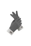 PAREKS Gants en cuir Gants dhiver for femmes Gants thermiques avec écran SMS Warm Soft Knit Poignets élastiques Gants dhive