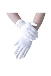 Roytil Gants Solides Mode cérémonie Femmes Danse Courte Stretch Couleur Accessoire Gants Mitaines Hommes Hiver Chaud Color :