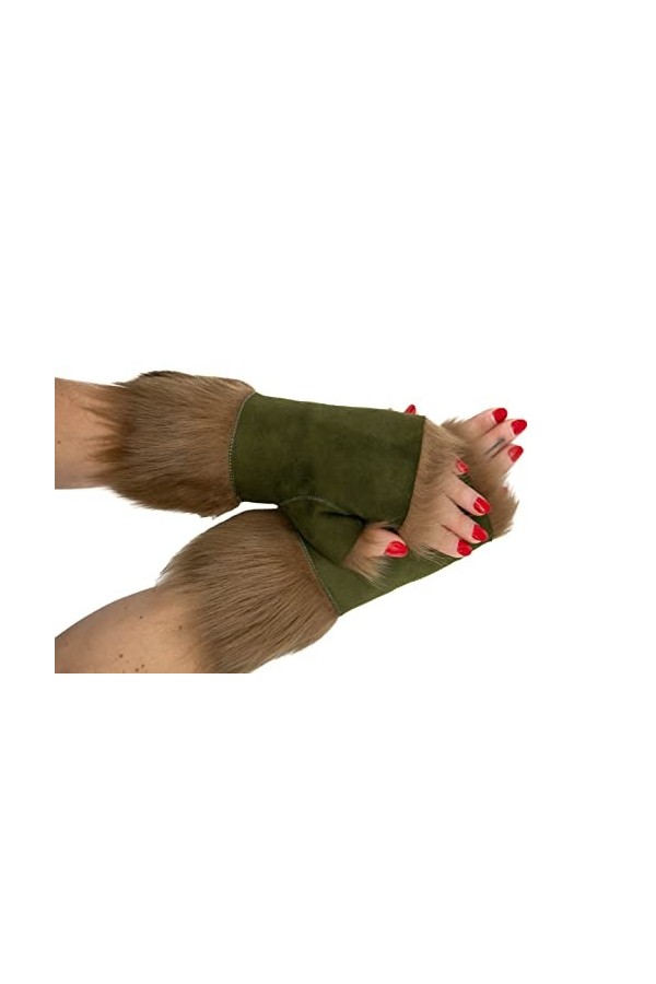 Mitaines élégantes en cuir de mouton Toscana pour femme, bleu marine, taille unique