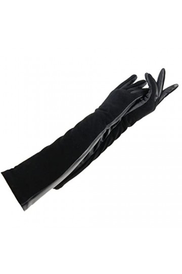 Gants dhiver en cuir de mouton pour femme - Gants longs en cuir véritable