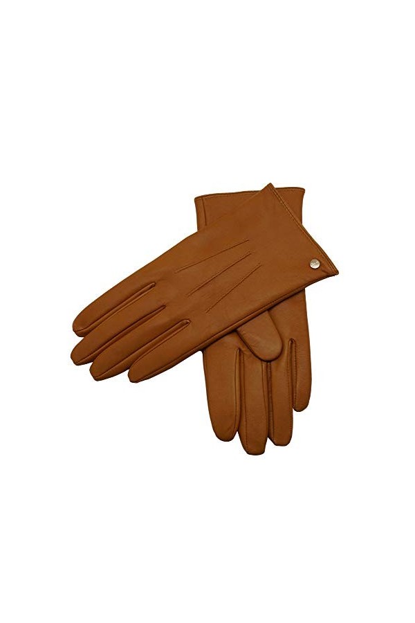 YISEVEN Gants en Cuir de Mouton Véritable pour Femmes Doublés de Laine Hiver Écran Tactile Élégant Conduite Doublure en Fourr
