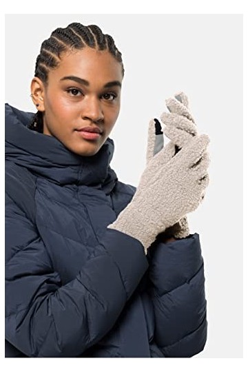 Jack Wolfskin High Cloud Gants, Winter Pearl, XS Femme
