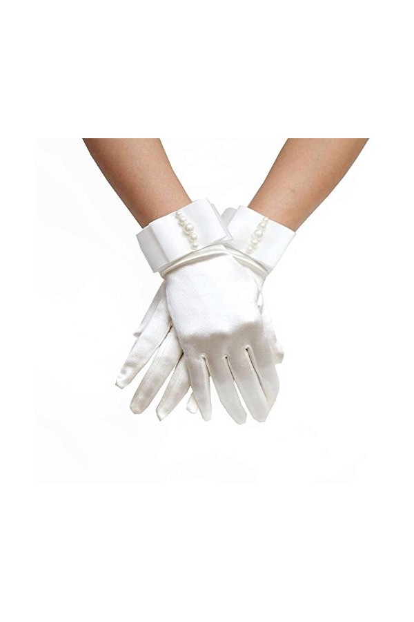 Roytil Gants Femme Gants de Mariée avec Belles Baguettes Gants de Dîner Gants Moufles Color : As Shown, Size : One Size 