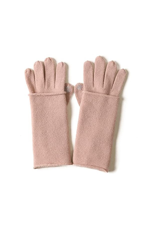 Gants dhiver pour Hommes/Femmes Gants De Dames De Cachemire, Doigt À Double Usage À Double Couche/À Lécran Tactile De Doigt