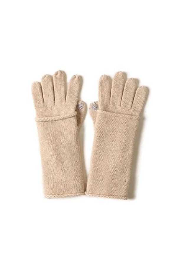 Gants dhiver pour Hommes/Femmes Gants De Dames De Cachemire, Doigt À Double Usage À Double Couche/À Lécran Tactile De Doigt