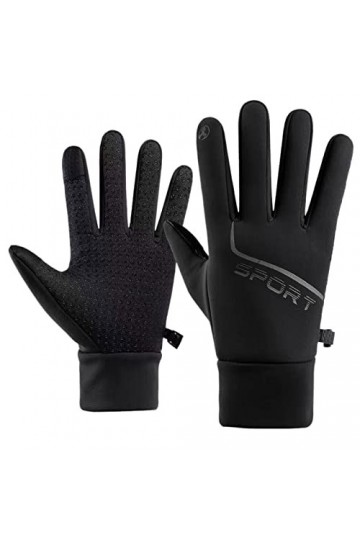 Hiver avec Boucle équitation Gants Chauds Velours Femmes Gants antidérapants Plus et Hommes Gants Mitaines Femmes Color : Bl