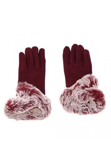 Câble Manchette SMS Thermique Hiver for Femmes Froides Gants écran Tactile Gants élastiques for Gants Mitaines Enfant en Bas 