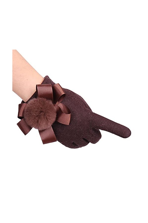 PAREKS Gants en daim for femmes temps froid femmes nouveaux gants mode conduite chaud hiver gants écran tactile gants thermiq