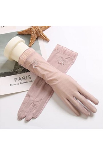 Gants Chauds, Printemps, Automne, été Conduite et Conduite des Femmes Neige et Glace Manches en Soie Bras de Garde - Bras Gan