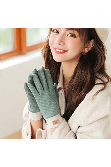 LZQPEARL Gants dautomne et dhiver Dames Écran Tactile et Gants Chauds Velours Color : B, Gloves Size : One Size 