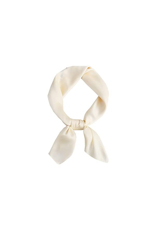 KOOYOL Foulard Carré Femmes Square Motif dImpression Satin de Soie Bandanas Cheveux Bandeau Mouchoir Echarpe Carré