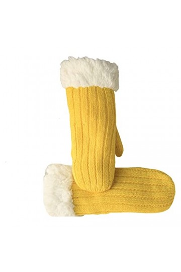 Cat in black Mitaines thermiques - Gants dhiver avec doublure en peluche épaisse - Gants tricotés pour femmes - Gants épais 