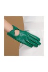 TJOIUY Gants dhiver Gants dhiver en Cuir véritable pour Femmes, Gants en Peau de chèvre Verte, Fines doublures Chaudes, Mit