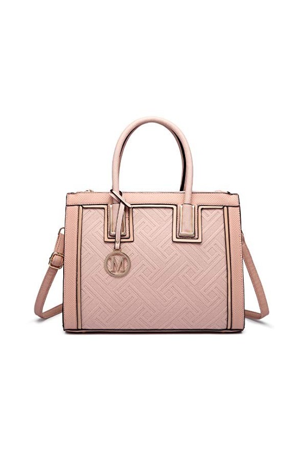 Miss Lulu Sac à Main Femme Sac Sacoche Sac Bandoulière Ferme Sac Fourre-Tout Dépaule en Simili Cuir de Carré Loisir