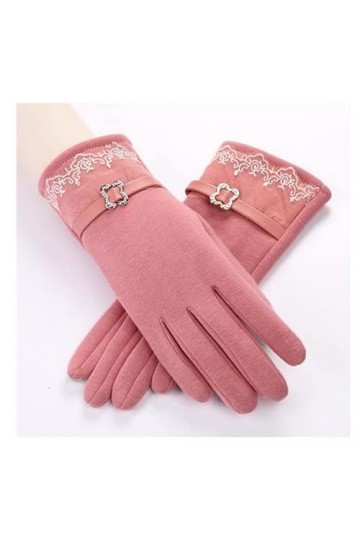 Jjshueryg Gants à écran Tactile Bowknot en Peluche pour Conduite et Cyclisme, Mitaines résistantes au Froid et au Chaud pour 