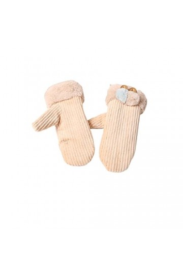 Cat in black Gants thermiques pour femmes - Gants doux dhiver - Mitaines mignonnes - Gants pour temps froid avec doublure en