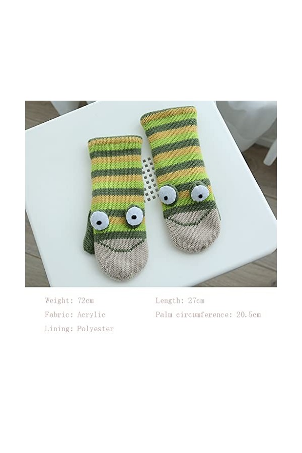 Cat in black Gants en tricot mignons - Gants thermiques pour femmes - Gants doux et confortables pour lautomne et lhiver - 