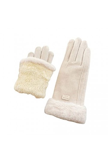 Cat in black Gants thermiques dhiver - Gants en peluche pour écran tactile - Gants pour temps froid avec doublure chaude - G