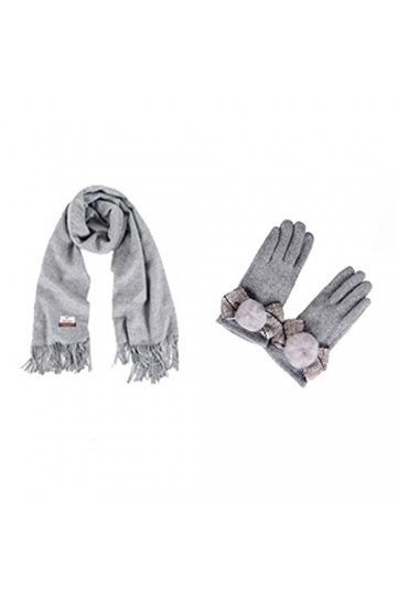 ZAJ Garder au Chaud Gants élégants Set - Ensemble de Gants de Foulard - Gants de Doigts fendus for Femmes - Gant Thermique à 