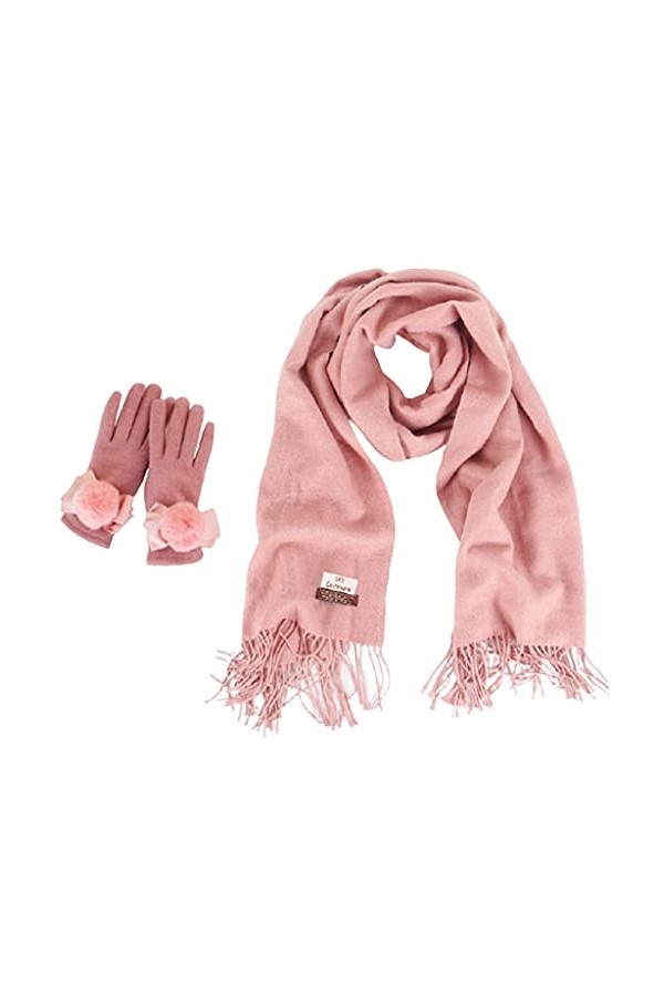 ZAJ Garder au Chaud Gants élégants Set - Ensemble de Gants de Foulard - Gants de Doigts fendus for Femmes - Gant Thermique à 