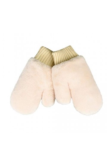 Doublure épaisse chaude dhiver - Gants moufles en peluche pour femme - Catsuit Nylon Femme