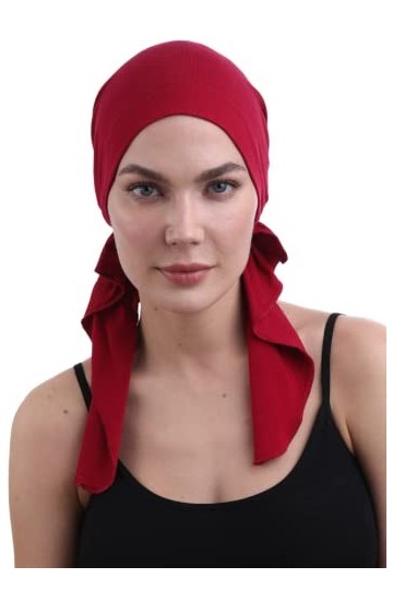 Deresina pretendu en Coton Bandana pour la Perte de Cheveux Kaki 