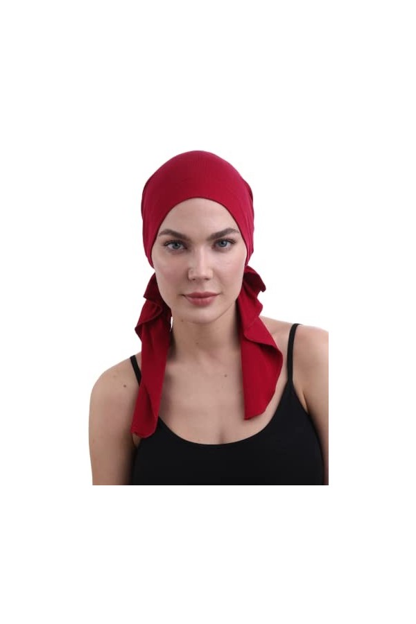 Deresina pretendu en Coton Bandana pour la Perte de Cheveux Kaki 