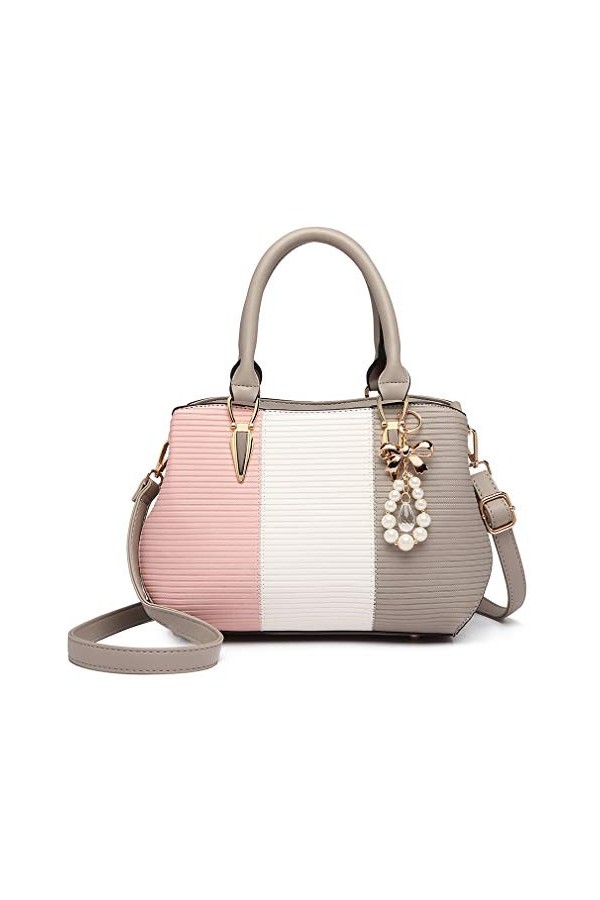 Miss Lulu Sac Dépaule Femme Sacoche Bandoulière en Simili Cuir Mode