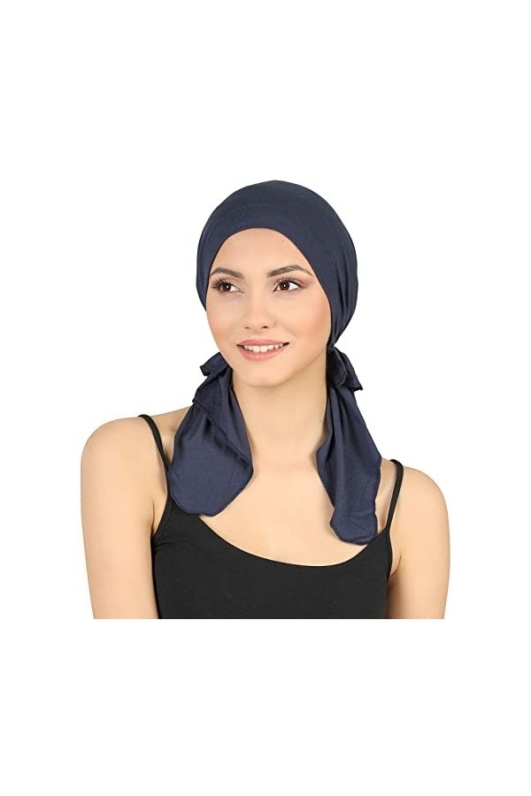 Deresina pretendu en Coton Bandana pour la Perte de Cheveux Kaki 