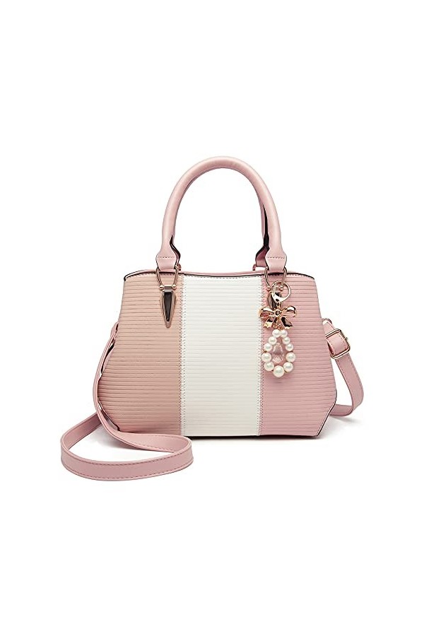 Miss Lulu Sac Dépaule Femme Sacoche Bandoulière en Simili Cuir Mode