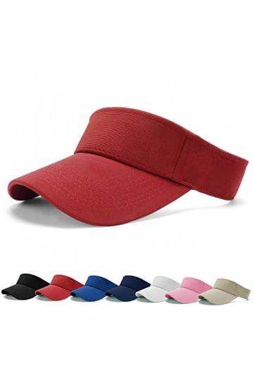 BLURBE Casquette Visière de Pare Soleil Réglable Unisexe Visière de Golf Tennis de Protection Solaire Chapeau Sport Hat pour 