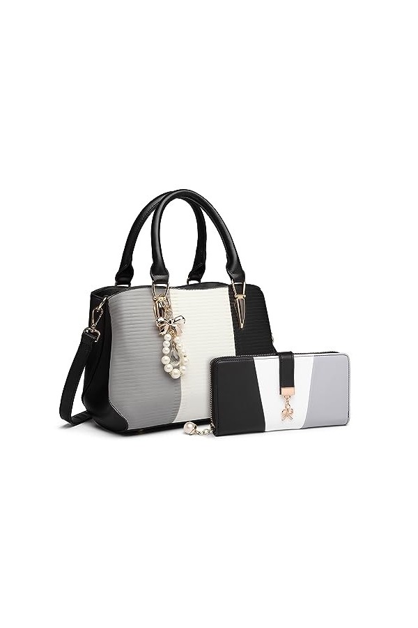 Miss Lulu Sac Dépaule Femme Sacoche Bandoulière en Simili Cuir Mode