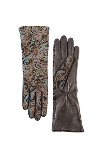 YISEVEN Femme Hiver Gants en cuir peau de mouton chaud double