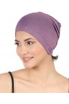 Deresina Headwear Unisexe Cotton Bonnet Essentiel avec Le Bijou Avant Bleu Ciel 