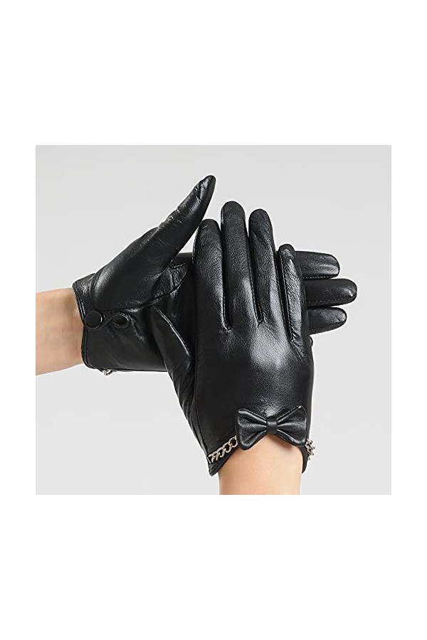 LDDENDP Butterfly Driving Touch Screen Gants Gants en Cuir pour Femmes Gants en Cuir dhiver Mitaines en Daim pour Femmes Cui