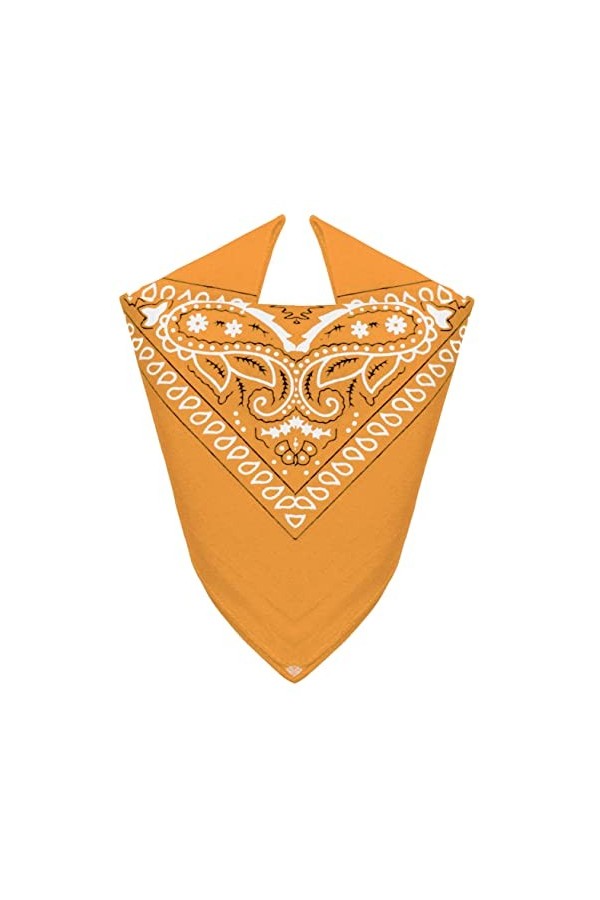 Van Der Rich ® - Bandanas 100% Coton avec motif Paisley pour Homme Femme Moutarde, TU 