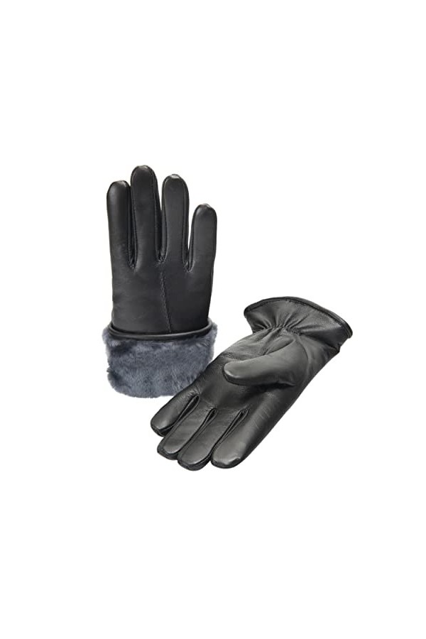 Zessano Gants pour femme, Noir , M