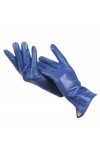 Gants tendance pour femme, gants dhiver en peau de mouton, moufles en cuir de plusieurs couleurs, bleu, 7