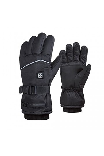 Moufles chauffantes pour femme et homme par temps froid - Gants chauffants pour moto - Gants de randonnée dhiver et de ski i