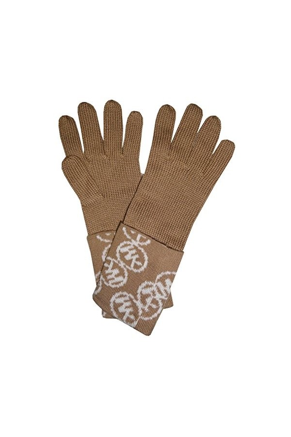 Michael Kors Gants pour femme Camel et crème, camel, marron clair, crème, taille unique, Camel, marron clair, crème, taille u