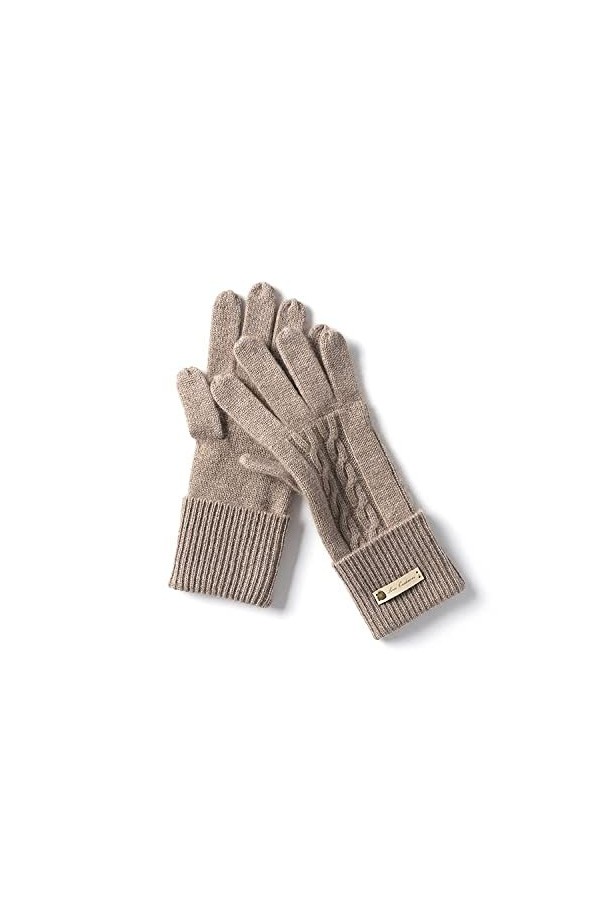Liyinco Gants Chauds dhiver pour Femmes, Gants en Cachemire tricotés Gants Chauds dhiver pour Femmes à Cinq Doigts, Gants t