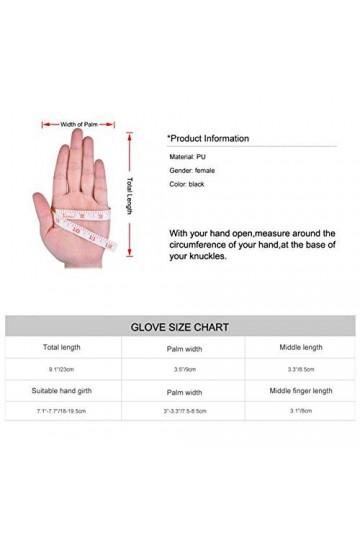 Kipeee Gants Femmes Gants Chauds Écran Tactile Gants Épaissie Gants en Cuir dhiver avec Doublure en Peluche Court pour Garde