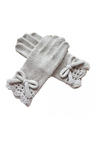 Gants chauds pour écran tactile - Gants élégants pour femmes - Gants tricotés thermiques - Gants en laine confortables pour f