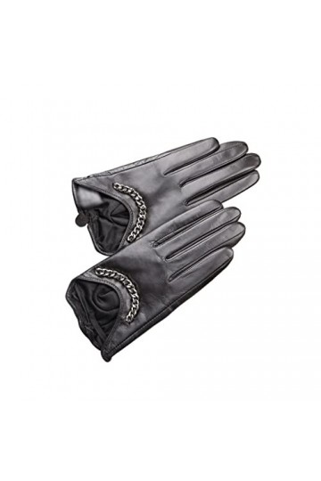YIAAN Épaissir Gants Gants en Cuir Gants dhiver Femmes Gants À Écran Tactile Chaud Convient for Lextérieur Chauds et Résist