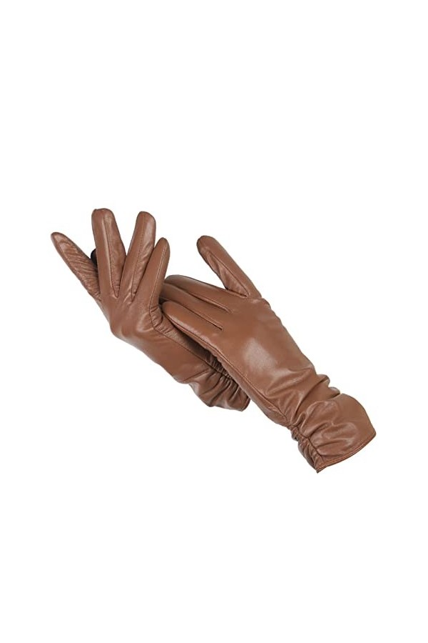 PJRYC Gants dhiver pour femme couleur : bleu lac, taille : 40 