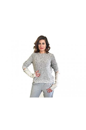 Mitaines Gants Femme Hiver Sans Doigts 100% Cachemire